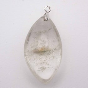 Natural Clear Quartz Teardrop Pendant