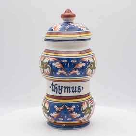 Vintage Tognana Porcelain Thyme Container