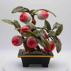 Chinese Jade Tree Sculpture