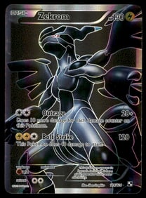 Zekrom 114 Full Art Black & White Holo Pokemon Card
