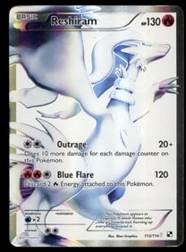 Reshiram (113 Full Art) Black and White #113/114 Holo Pokemon Card