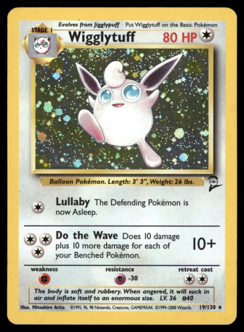 Wigglytuff Base Set 2 #019/130 Holo Pokemon Card: We offer combined shipping on multiple items. Buyers may also arrange their own shipping. LiveShipping is a separate and independent option for shipping that is NOT a part of the auction house or thei
