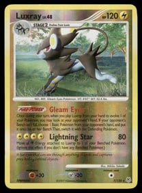 Luxray Diamond and Pearl #7/130 Holo Pokemon Card