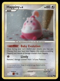Happiny POP Series 8 #014/017 Holo Pokemon Card