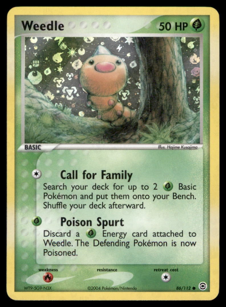 Weedle FireRed & LeafGreen #86/112 Holo Pokemon Card: We offer combined shipping on multiple items. Buyers may also arrange their own shipping. LiveShipping is a separate and independent option for shipping that is NOT a part of the auction house or thei