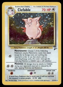Clefable Base Set 2 #005/130 Holo Pokemon Card