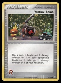 Venture Bomb Stamped Team Rocket Returns #93/109 Holo Pokemon Card