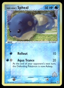 Team Aqua's Spheal Team Magma vs Team Aqua #57/95 Holo Pokemon Card