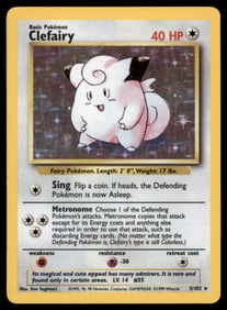Clefairy Base Set #005/102 Holo Pokemon Card