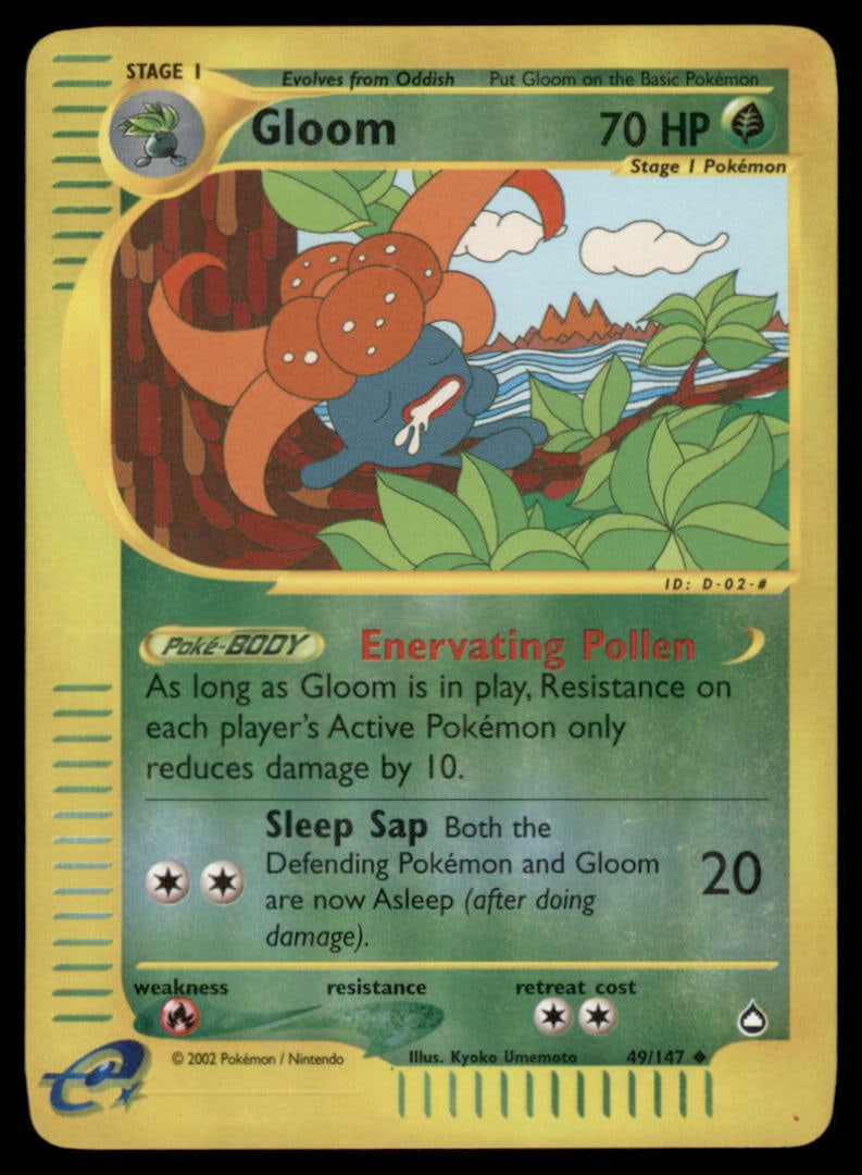 Gloom Aquapolis #049/147 Holo Pokemon Card: We offer combined shipping on multiple items. Buyers may also arrange their own shipping. LiveShipping is a separate and independent option for shipping that is NOT a part of the auction house or thei