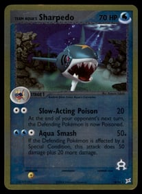 Team Aqua's Sharpedo Team Magma vs Team Aqua #18/95 Holo Pokemon Card