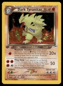 Dark Tyranitar 1st ED. Neo Destiny #011/105 Holo Pokemon Card