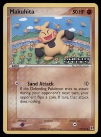 Makuhita Stamped Delta Species Holo Pokemon Card