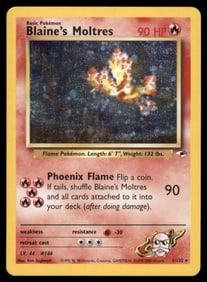Blaine's Moltres Gym Heroes #001/132 Holo Pokemon Card
