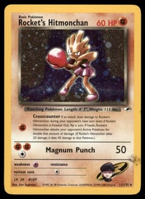 Rocket's Hitmonchan Gym Heroes #011/132 Holo Pokemon Card