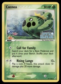 Cacnea Stamped Crystal Guardians #47/100 Holo Pokemon Card