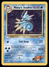 Misty's Seadra (Prerelease) WoTC Promo #009/132 Holo Pokemon Card