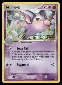 Grumpig Stamped Emerald #30/106 Holo Pokemon Card