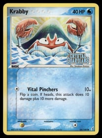 Krabby Stamped Crystal Guardians #54/100 Holo Pokemon Card