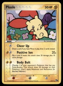 Plusle POP Series 3 #005/017 Holo Pokemon Card