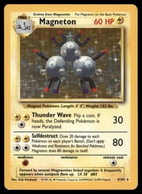 Magneton Base Set #009/102 Holo Pokemon Card