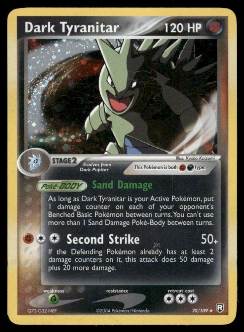 Dark Tyranitar Team Rocket Returns #20/109 Holo Pokemon Card: We offer combined shipping on multiple items. Buyers may also arrange their own shipping. LiveShipping is a separate and independent option for shipping that is NOT a part of the auction house or thei