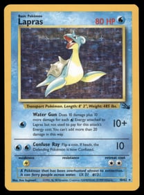 Lapras (10) Fossil #10/62 Holo Pokemon Card