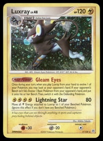Luxray Diamond and Pearl #7/130 Holo Pokemon Card