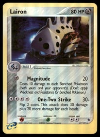 Lairon Ruby and Sapphire #37/109 Holo Pokemon Card