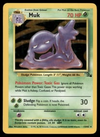 Muk (13) Fossil #13/62 Holo Pokemon Card