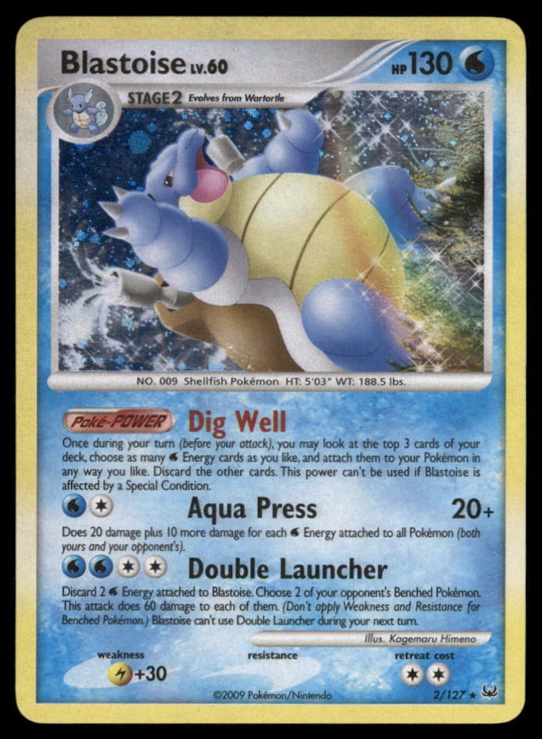 Blastoise Platinum #2/127 Holo Pokemon Card: We offer combined shipping on multiple items. Buyers may also arrange their own shipping. LiveShipping is a separate and independent option for shipping that is NOT a part of the auction house or thei
