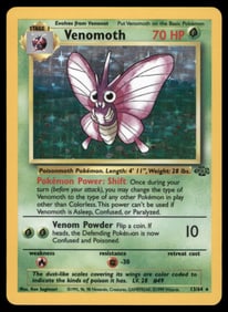 Venomoth (13) Jungle #13/64 Holo Pokemon Card