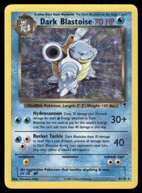 Dark Blastoise (20) Team Rocket #20/82 Holo Pokemon Card