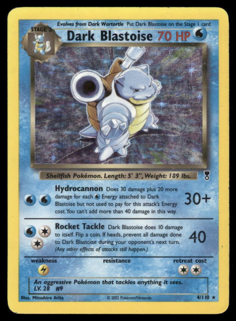 Dark Blastoise (20) Team Rocket #20/82 Holo Pokemon Card (1 of 2)