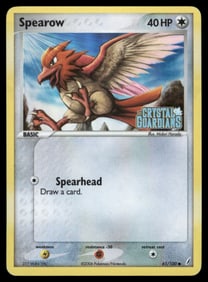 Spearow Stamped Crystal Guardians #61/100 Holo Pokemon Card