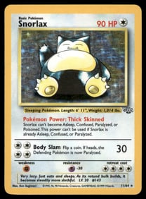 Snorlax (11) Jungle #11/64 Holo Pokemon Card