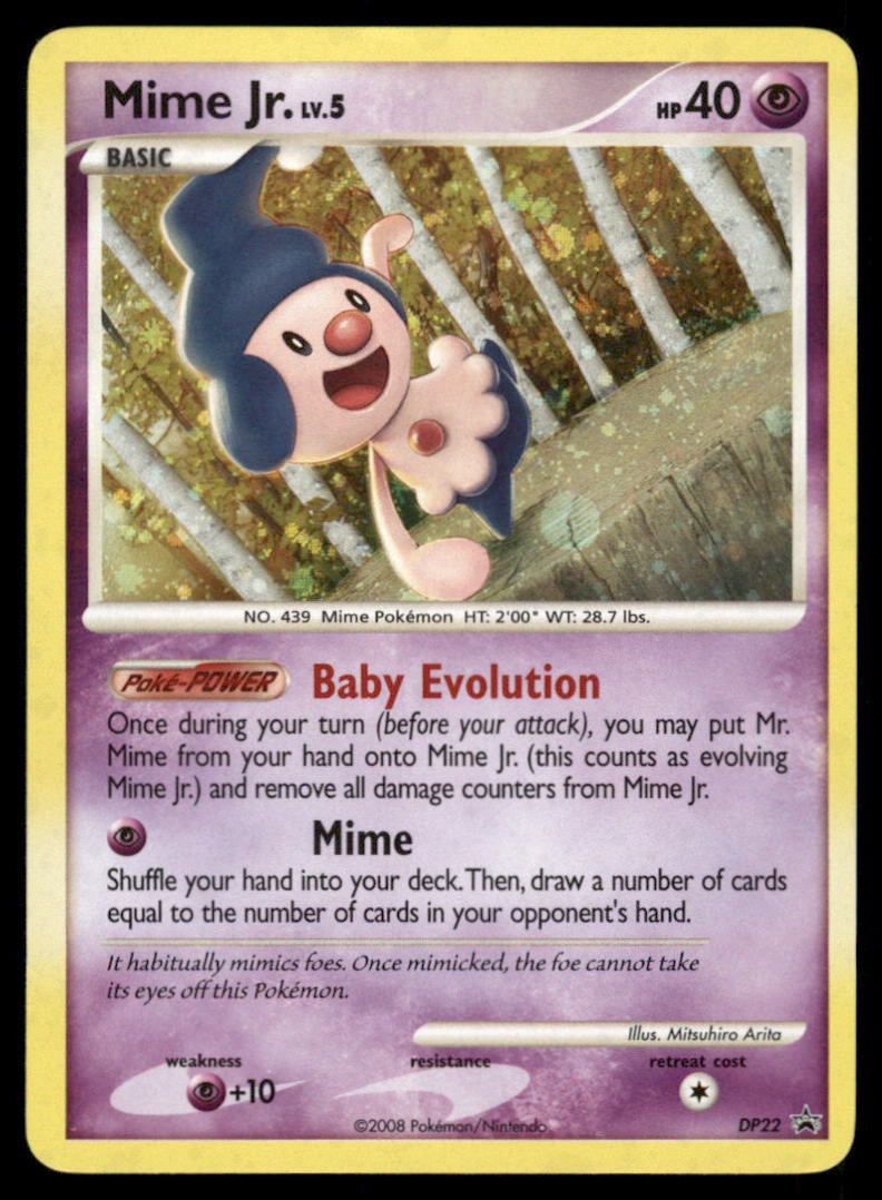 Mime Jr. Diamond and Pearl Promos #DP22 Holo Pokemon Card: We offer combined shipping on multiple items. Buyers may also arrange their own shipping. LiveShipping is a separate and independent option for shipping that is NOT a part of the auction house or thei