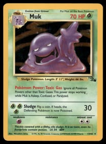 Muk (13) Fossil #13/62 Holo Pokemon Card