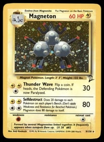 Magneton Base Set 2 #009/130 Holo Pokemon Card
