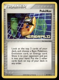 Pokenav Stamped Emerald #81/106 Holo Pokemon Card