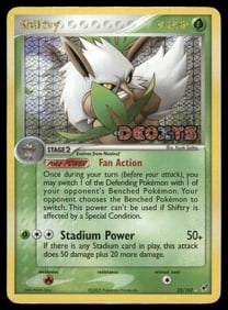 Shiftry Stamped Deoxys #25/107 Holo Pokemon Card