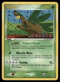 Tropius Stamped Deoxys #27/107 Holo Pokemon Card