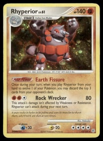 Rhyperior Diamond and Pearl #12/130 Holo Pokemon Card