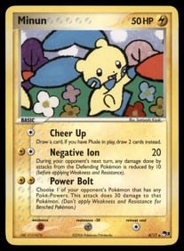 Minun POP Series 3 #004/017 Holo Pokemon Card
