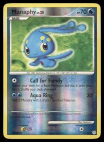 Manaphy Diamond and Pearl #9/130 Holo Pokemon Card