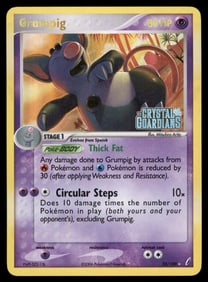 Grumpig Stamped Crystal Guardians #20/100 Holo Pokemon Card
