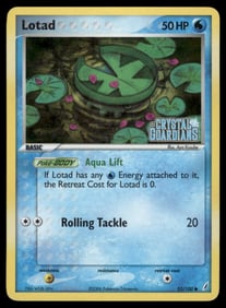 Lotad Stamped Crystal Guardians #55/100 Holo Pokemon Card