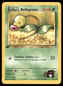 Erika's Bellsprout (76) Gym Heroes #076/132 1st. ED. Pokemon Card