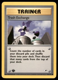 Trash Exchange Gym Heroes #126/132 1st. ED. Pokemon Card