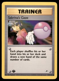 Sabrina's Gaze Gym Heroes #125/132 1st. ED. Pokemon Card